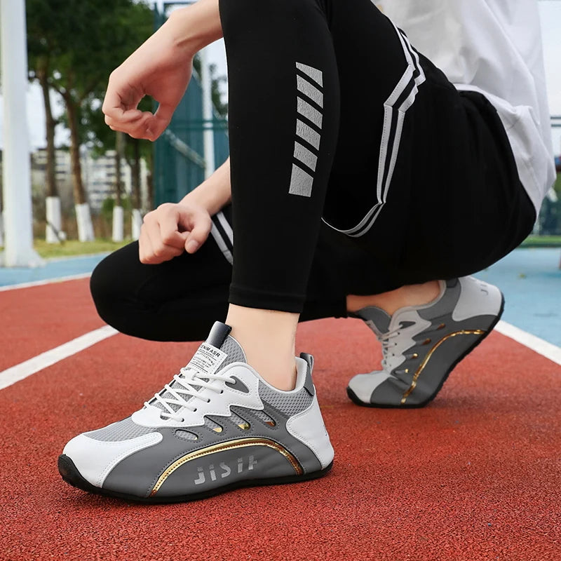 Mens Outdoor Running Sneakers With Thick Soles For Daily Wear