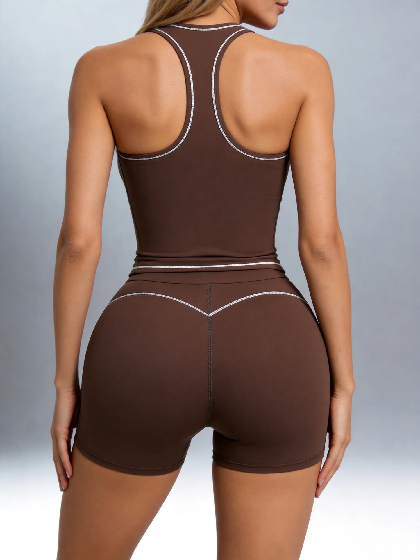 Airila Women Yoga Set Removable Pads 4 Way Stretch Shorts
