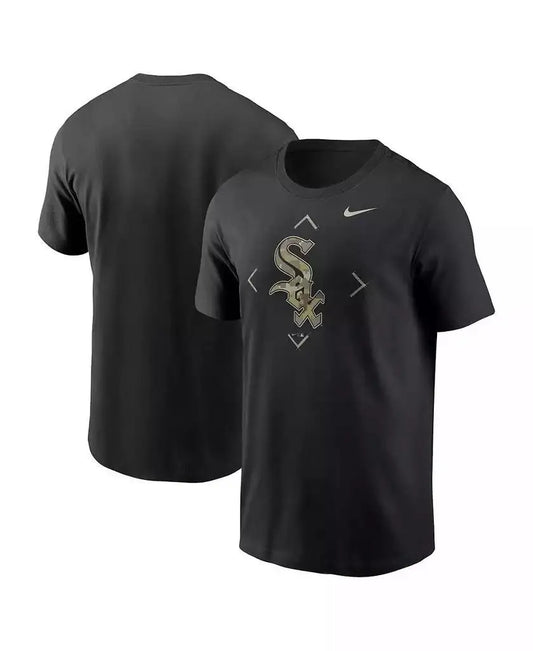 Nike | Men's Black Chicago White Sox Camo Logo T-shirt