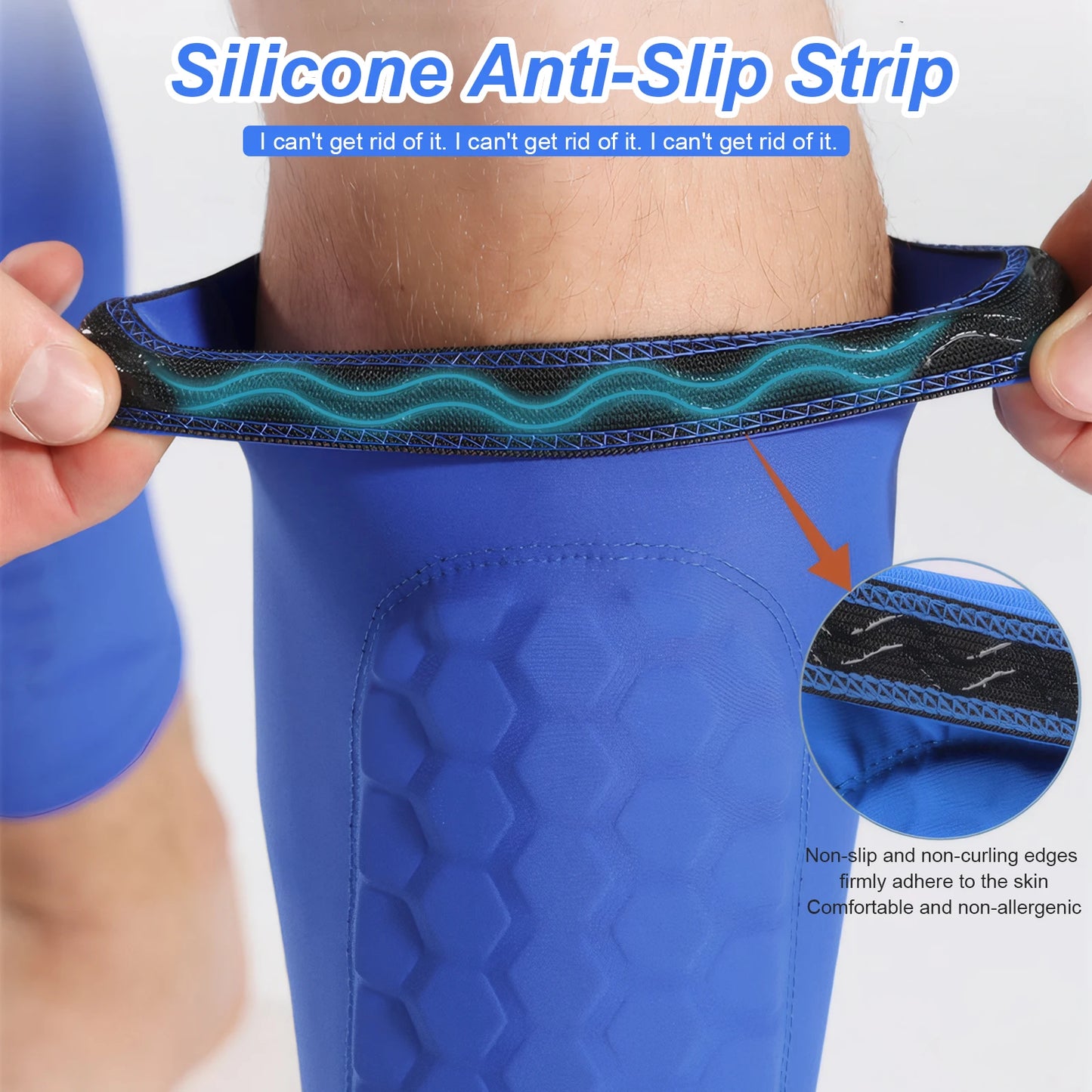 LAIMANEI Shin Defender With Honeycomb Pads Football Shin Guards
