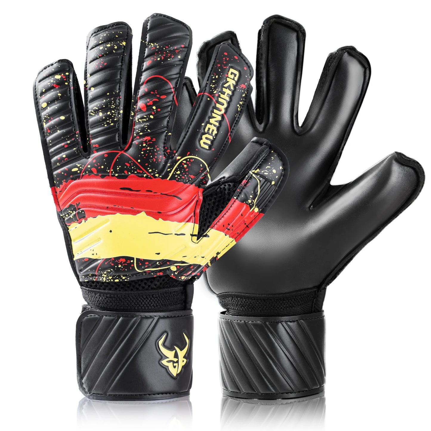 GKHMNEW GK7002 Goalkeeper Gloves With Latex Grip And Wrist Support