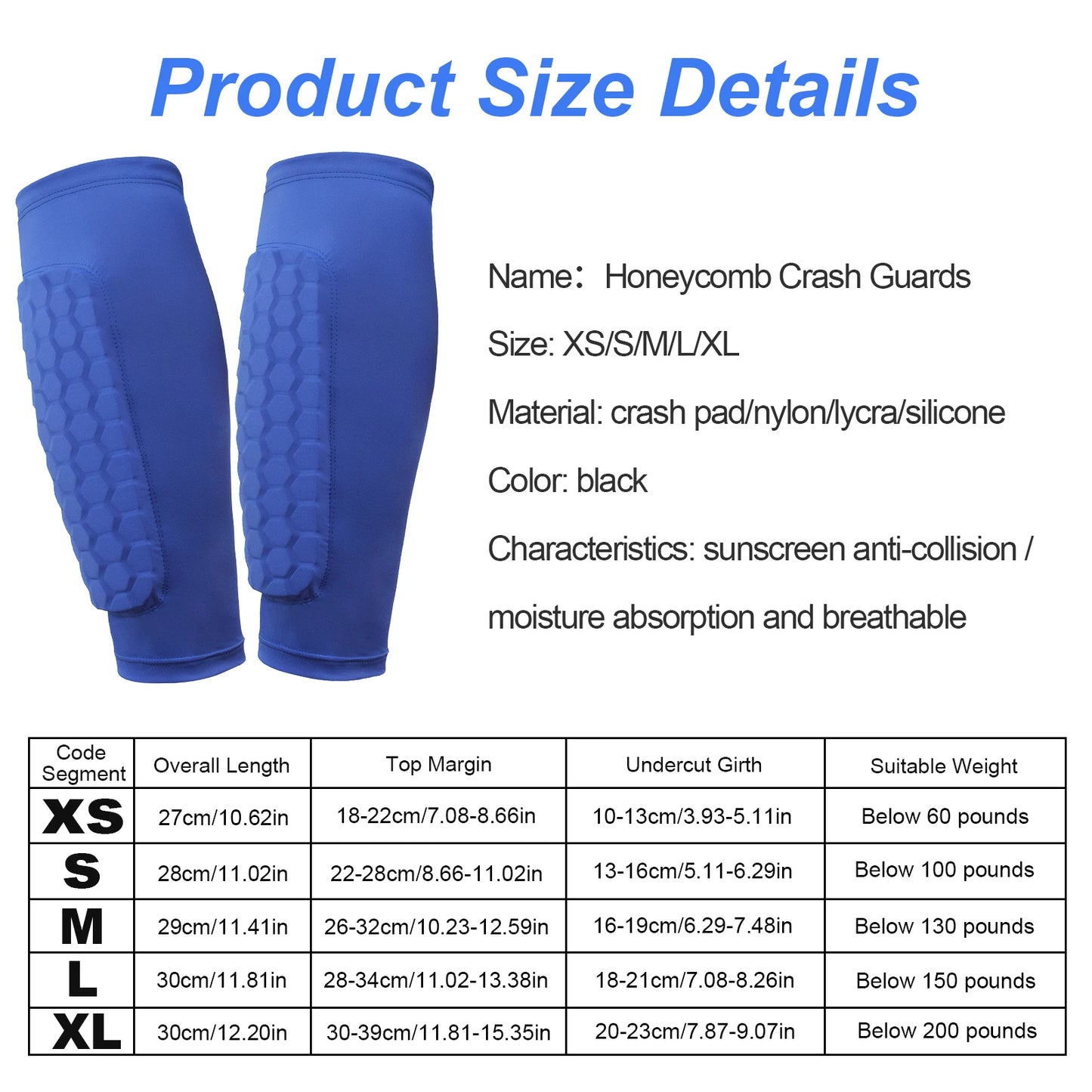 LAIMANEI Shin Defender With Honeycomb Pads Football Shin Guards