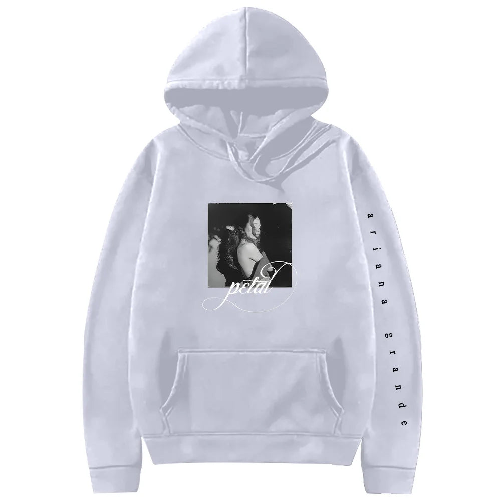 Petal Print Hoodie Unisex Harajuku Streetwear For Daily Wear