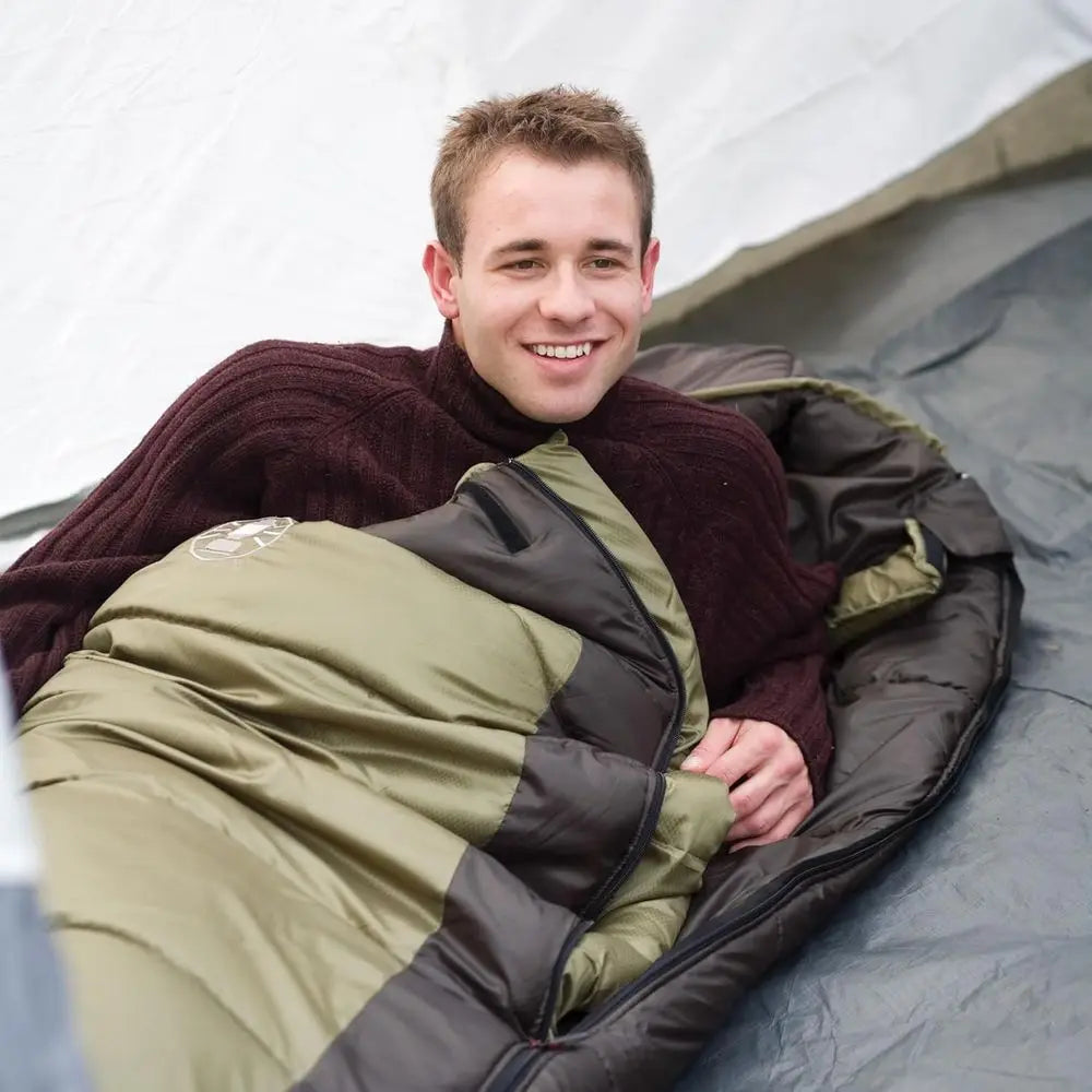0 Degree Cold Weather Mummy Sleeping Bag NoSnag Zipper Hood