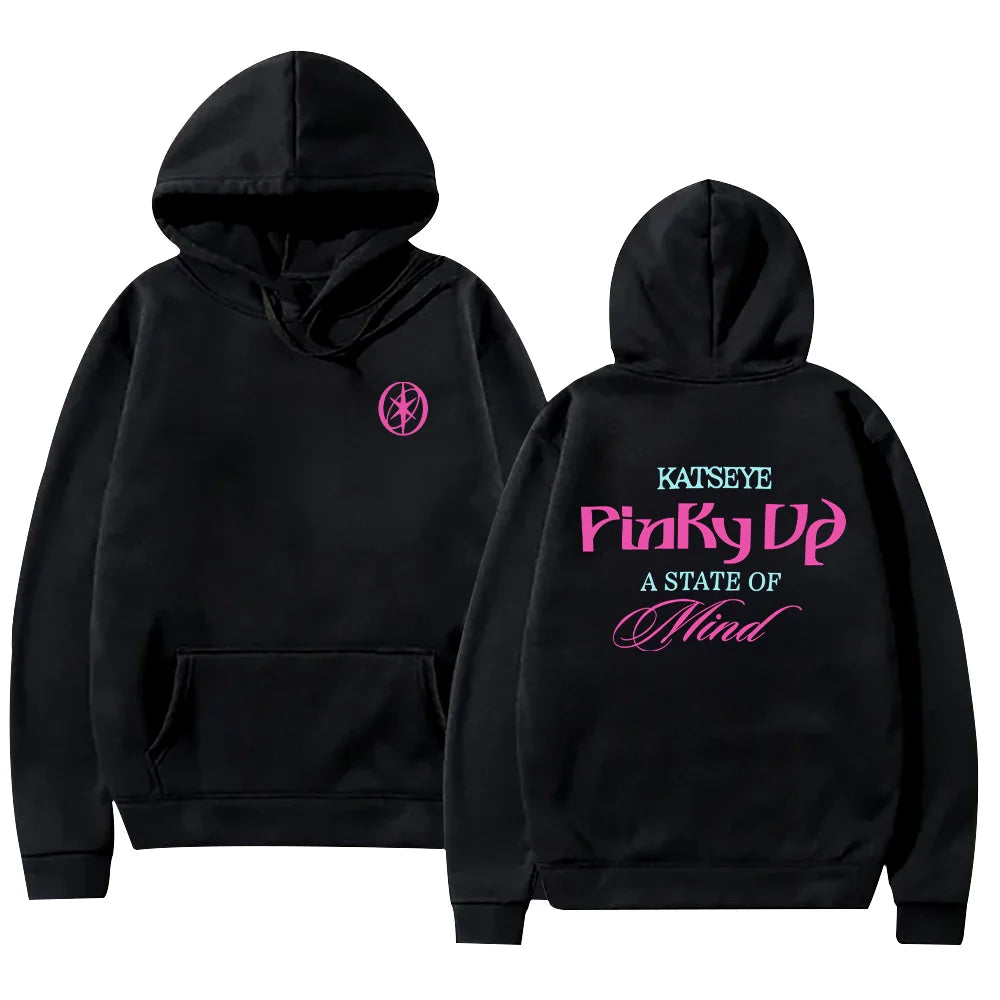 Kpop Katseye Print Hoodie Unisex Fleece Oversized Streetwear