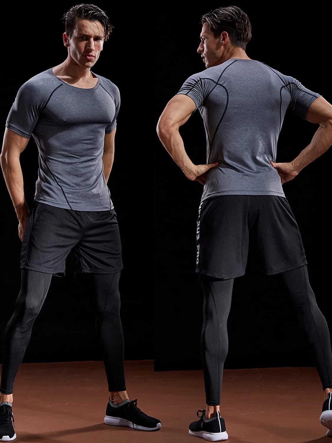 Compression T Shirt Quick Dry Sports Top For Workout
