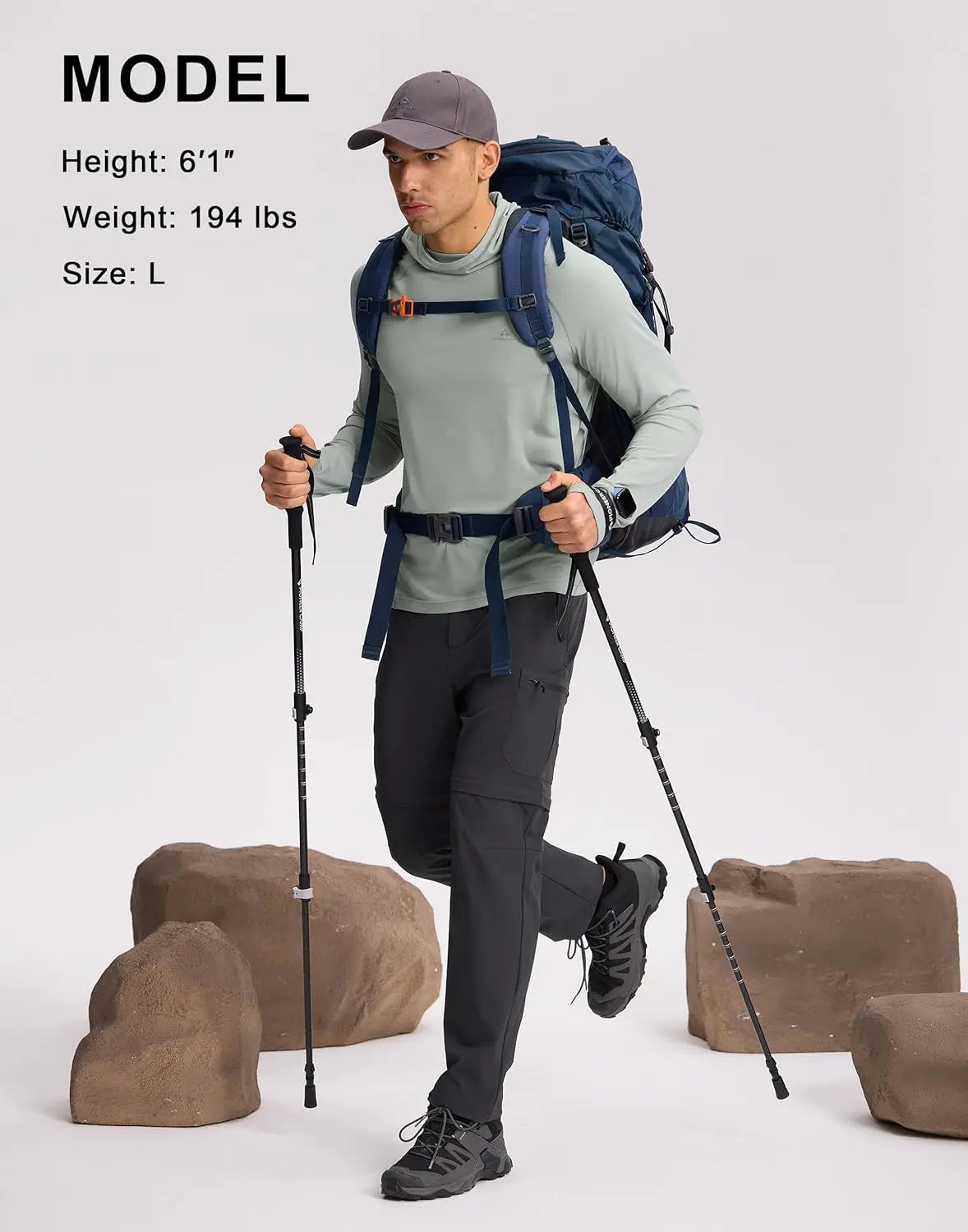 Pioneer Camp Men Upf Fifty Sun Hoodie Quick Dry Sportswear