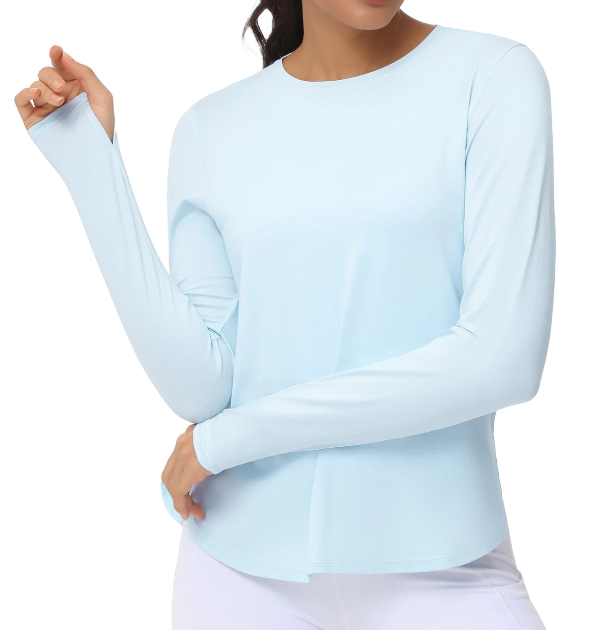 The Gym People Women Long Sleeve Lightweight Yoga Workout Top
