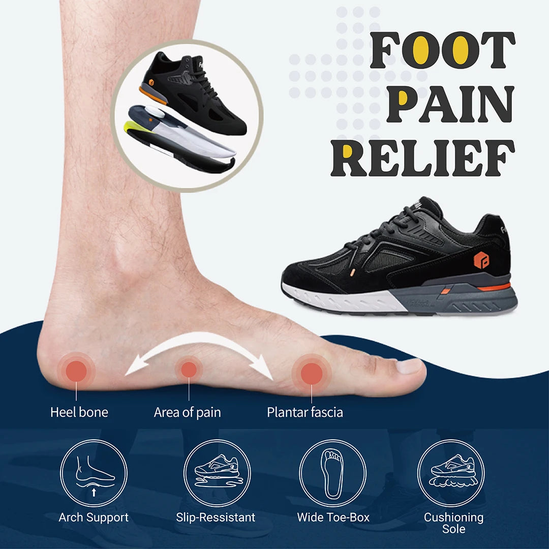 FitVille Men's Extra Wide Walking Shoes With Arch Support