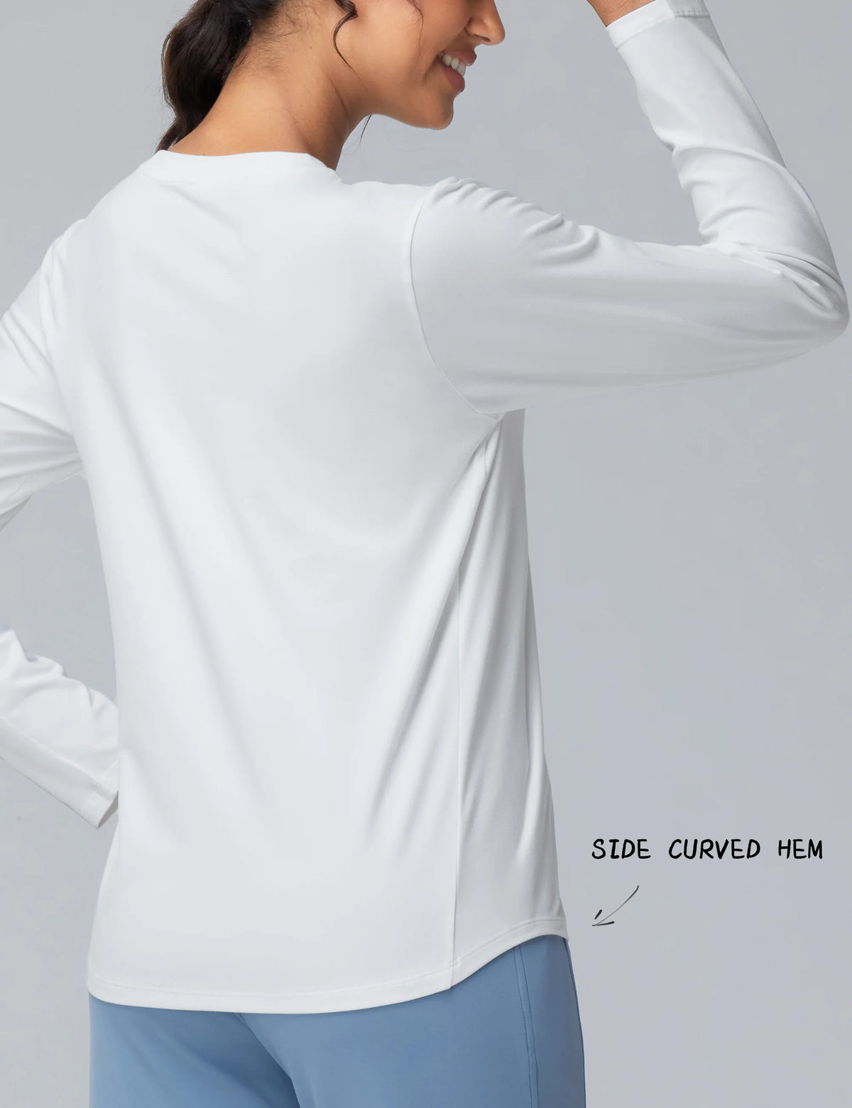 The Gym People Women's Long Sleeve Workout Shirt Sun Protection