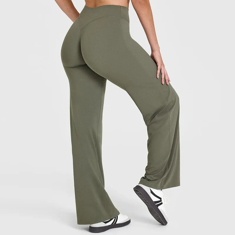 NCLAGEN SoftMotion Yoga Pants Women Mid-Waist Gym Leggings
