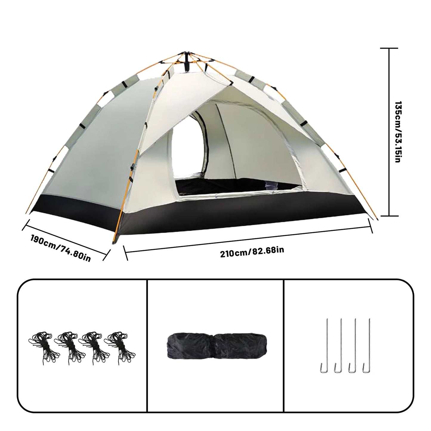 Pakicetus AutoPop Shelter Instant Sun And Rain Tent
