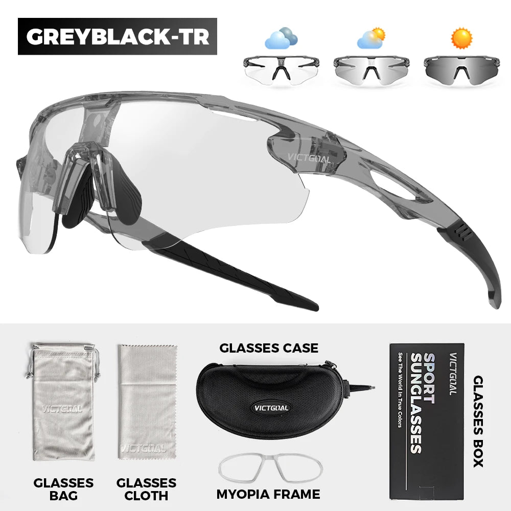 Victgoal Photochromic Cycling Sunglasses UV400 Protection