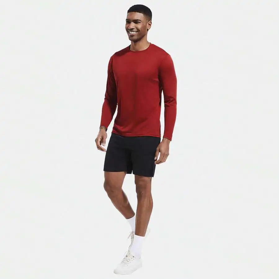 Men's Long Sleeve Performance Tees Pack Moisture Wicking UPF Sun Protection