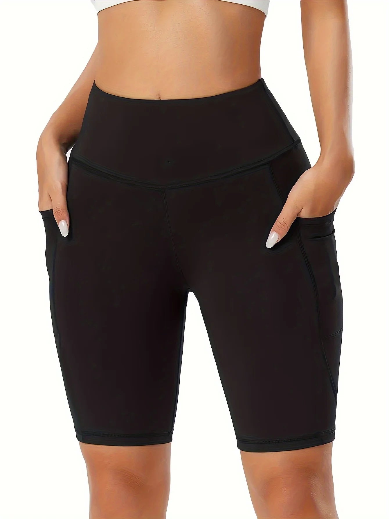 Women's High Waist Yoga Leggings With Pockets And Abdominal Control