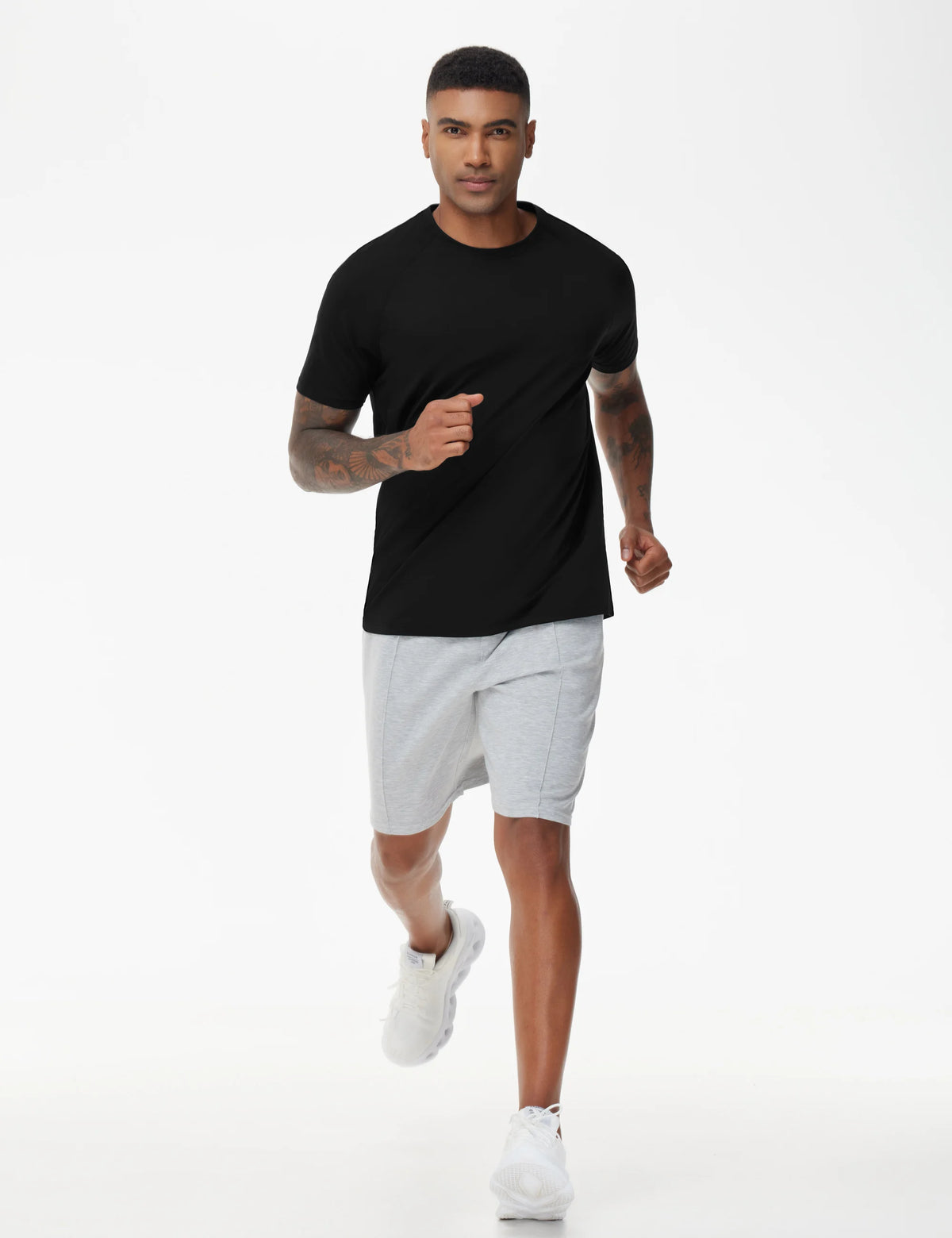 The Gym People Men's Short Sleeve UPF 50 Running Shirt