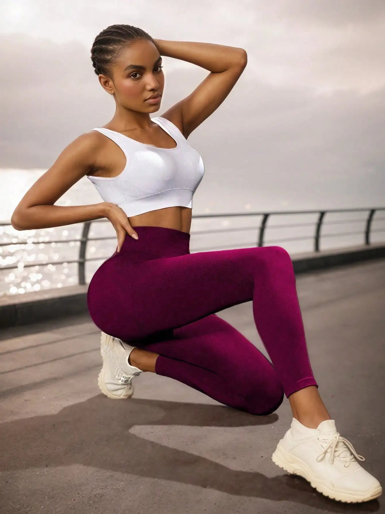 Women's High Waist Yoga Pants Tummy Control for Training and Running