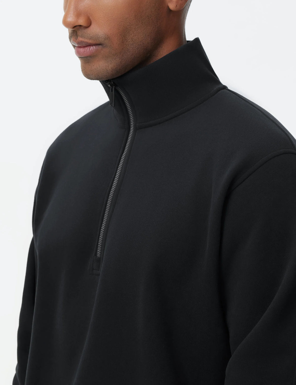 The Gym People Men Midweight Half Zip Fleece Sweatshirt