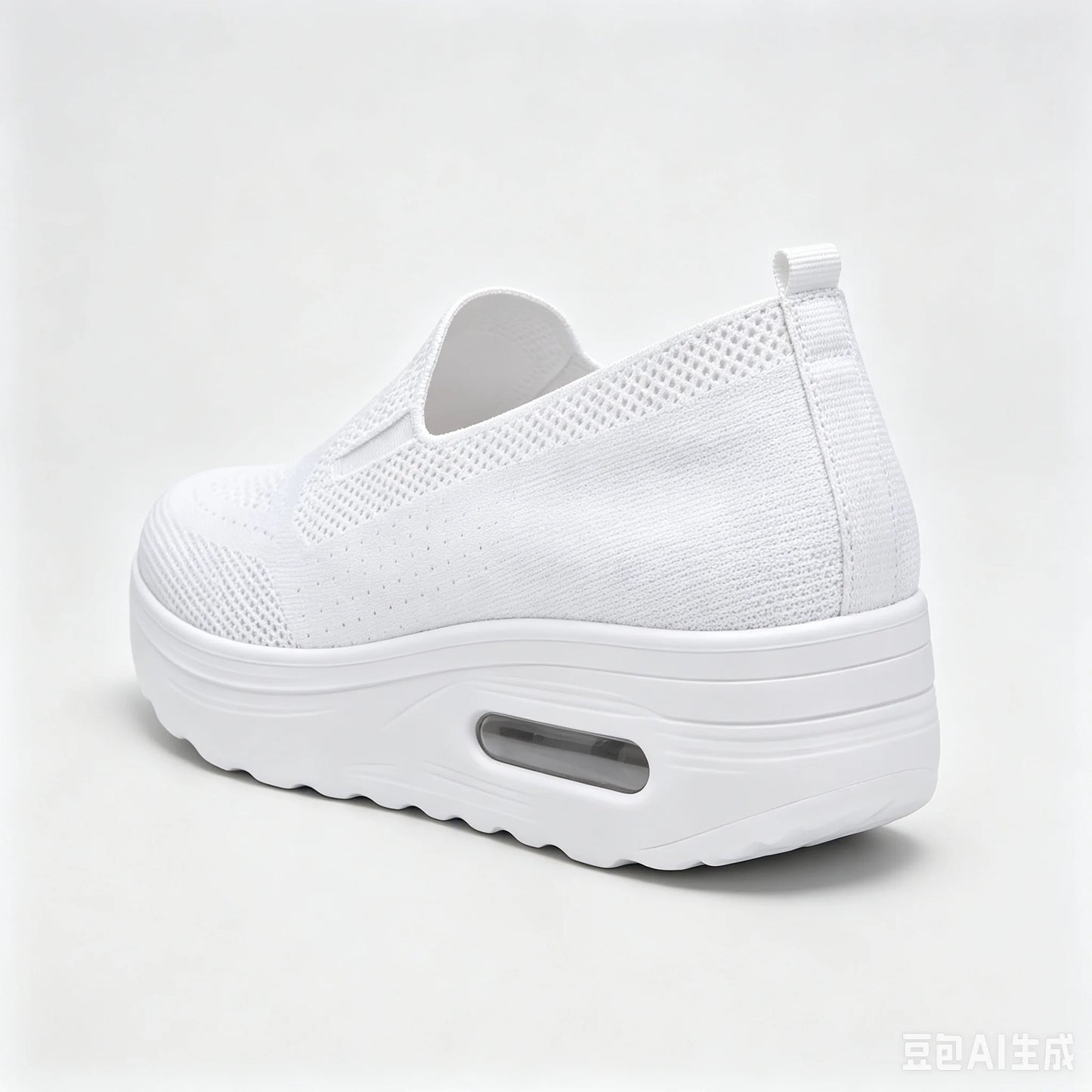 Women Slip On Breathable Platform Walking Shoes With Air Cushion
