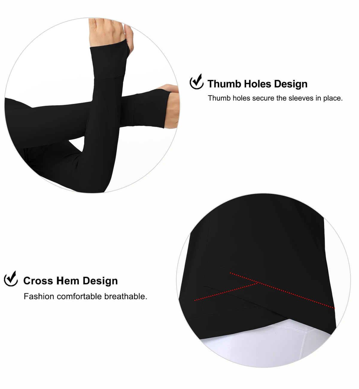 The Gym People Womens Long Sleeve Compression Athletic Workout Top