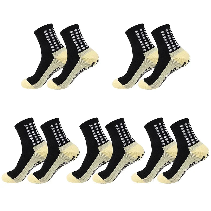 GIOIO Men Football Socks Non Slip Silicone Dots Mid Calf
