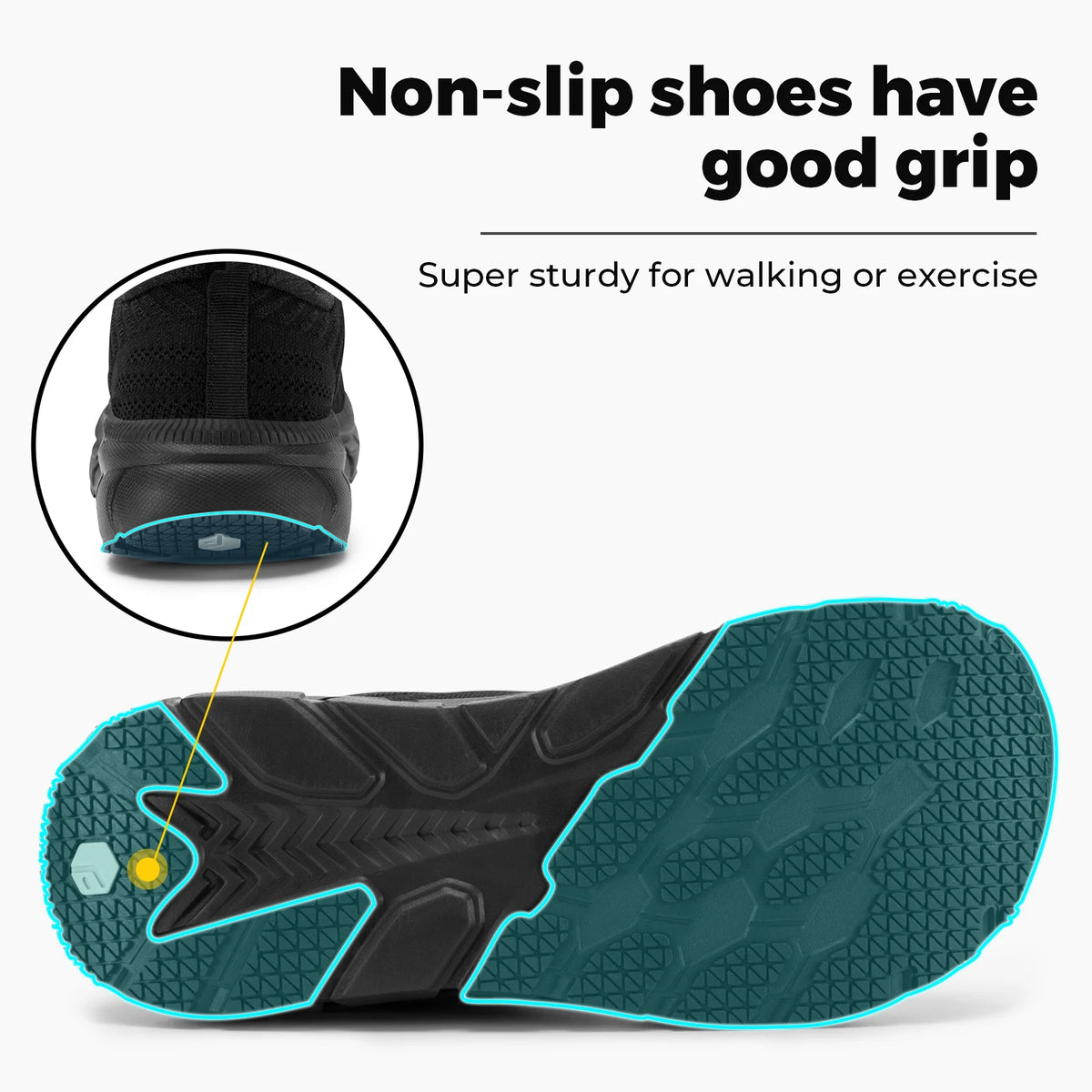 Fitville Men Wide Toe Box Running Shoes With Breathable Comfort