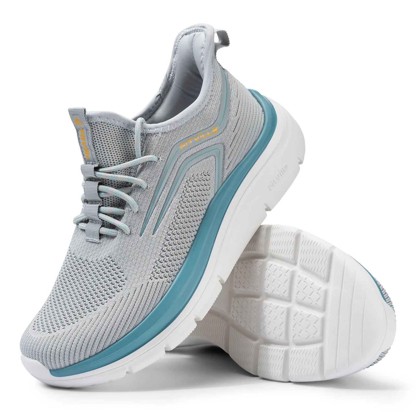 FitVille Cloud Strider Running Shoes With Shock Absorption Arch Support