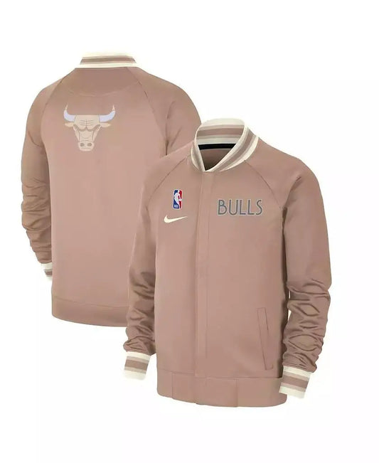 Nike Men's Chicago Bulls City Edition Full-Zip Running Jacket Sizes S-XXL for Sports Fans & Athletes