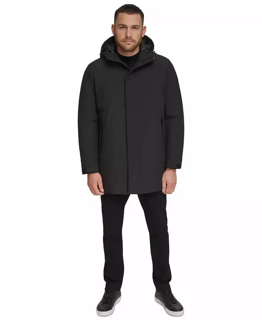 Calvin Klein Men's Waterproof Hooded Running Jacket Outdoor Sportswear for Active Flexibility Comfortable Fit