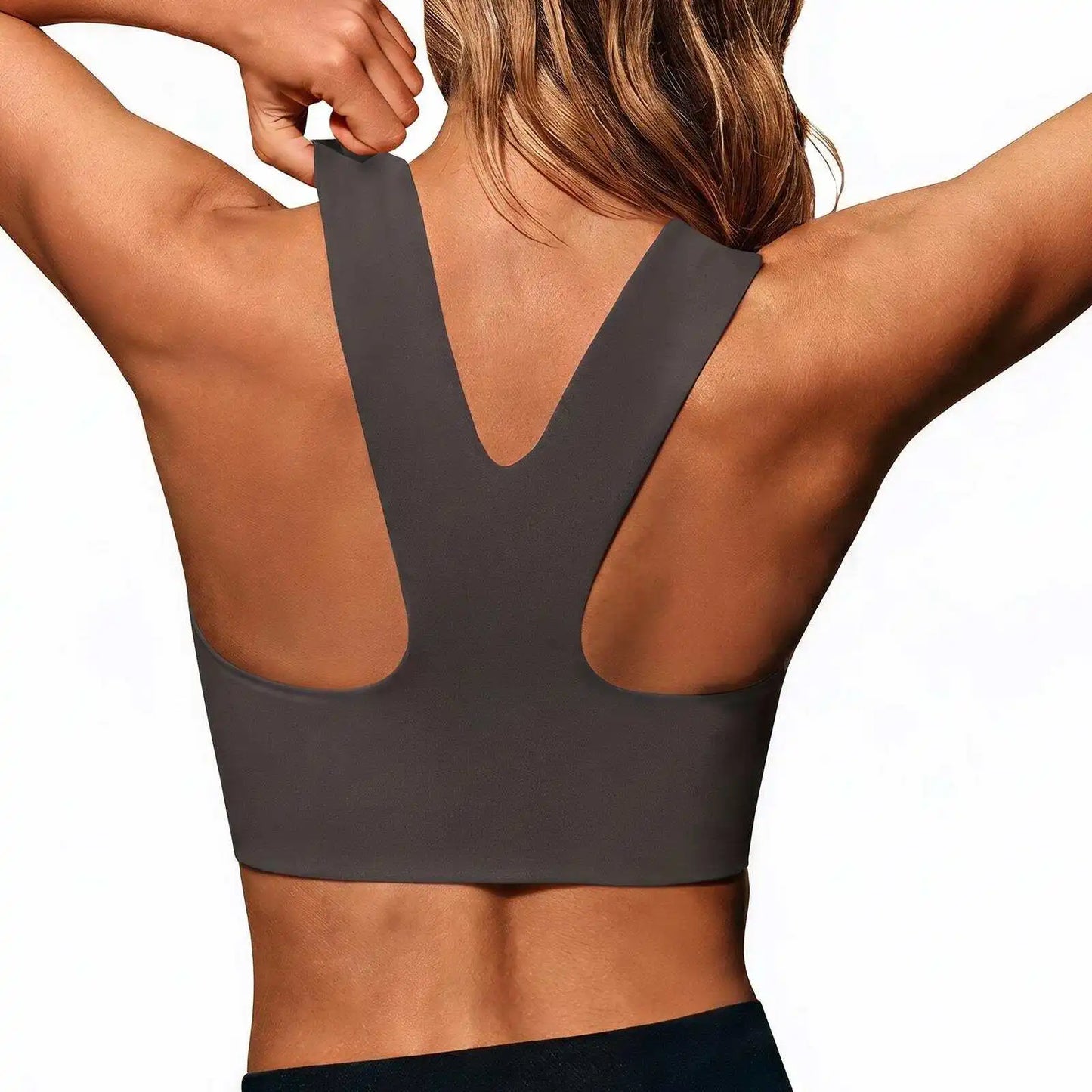 Women Seamless Sports Bra Padded Longline Yoga Crop Top