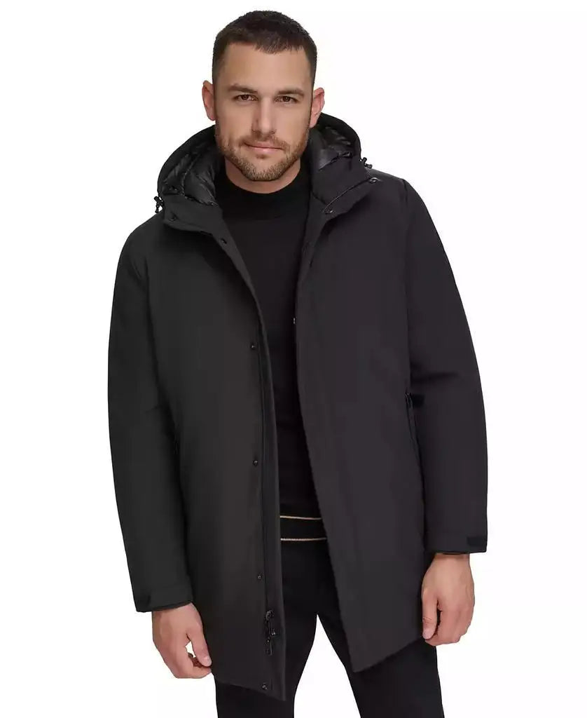 Calvin Klein Men's Waterproof Hooded Running Jacket Outdoor Sportswear for Active Flexibility Comfortable Fit