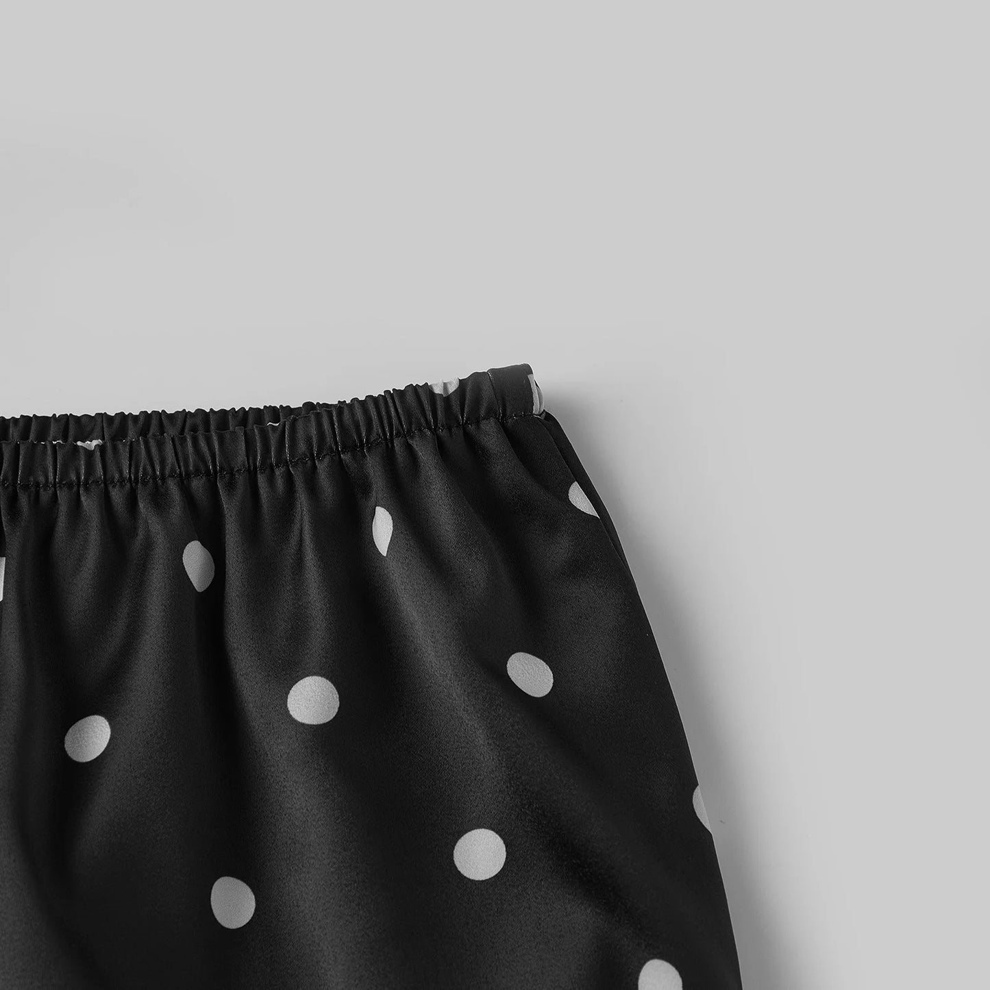 Women Polka Dot Satin Shorts Casual Loose Fit Summer Comfortable
