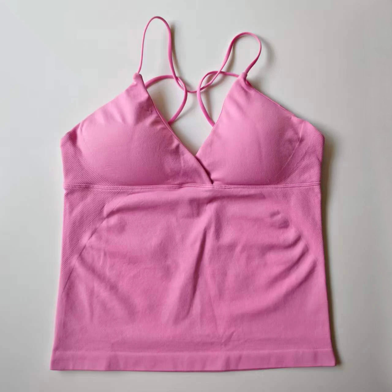 NCLAGEN Vision Twist Front Longline Seamless Yoga Tank Top