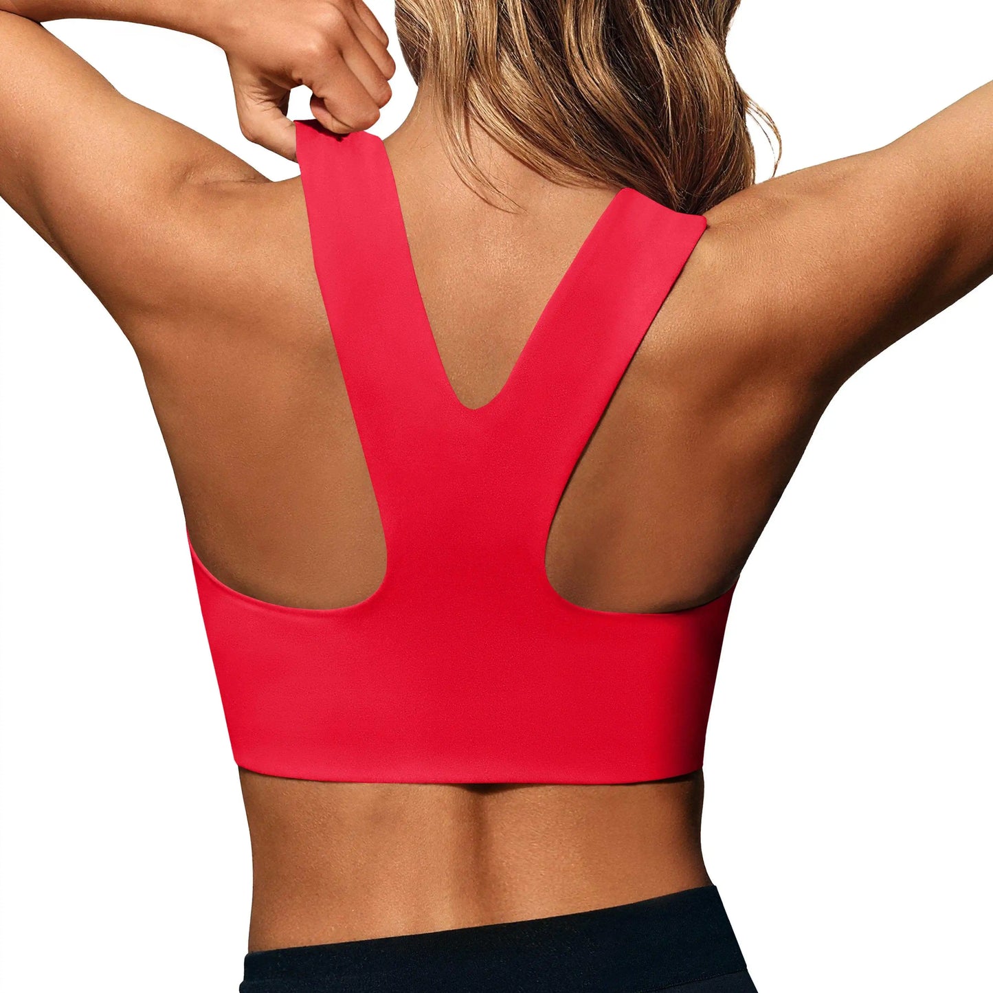 Women Seamless Sports Bra Padded Longline Yoga Crop Top