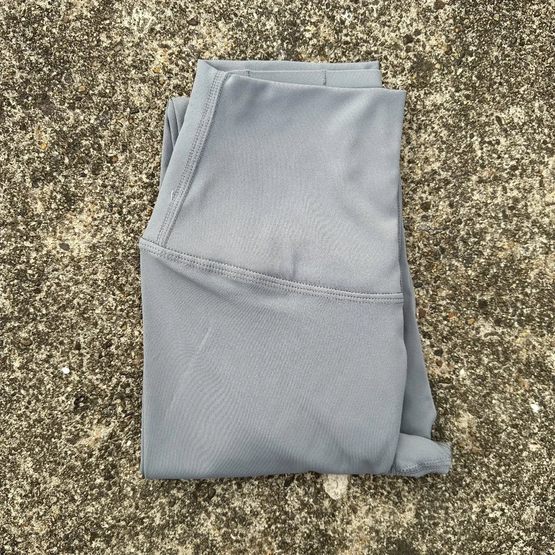 Solid Color Back Pocket High Waisted Yoga Leggings For Women