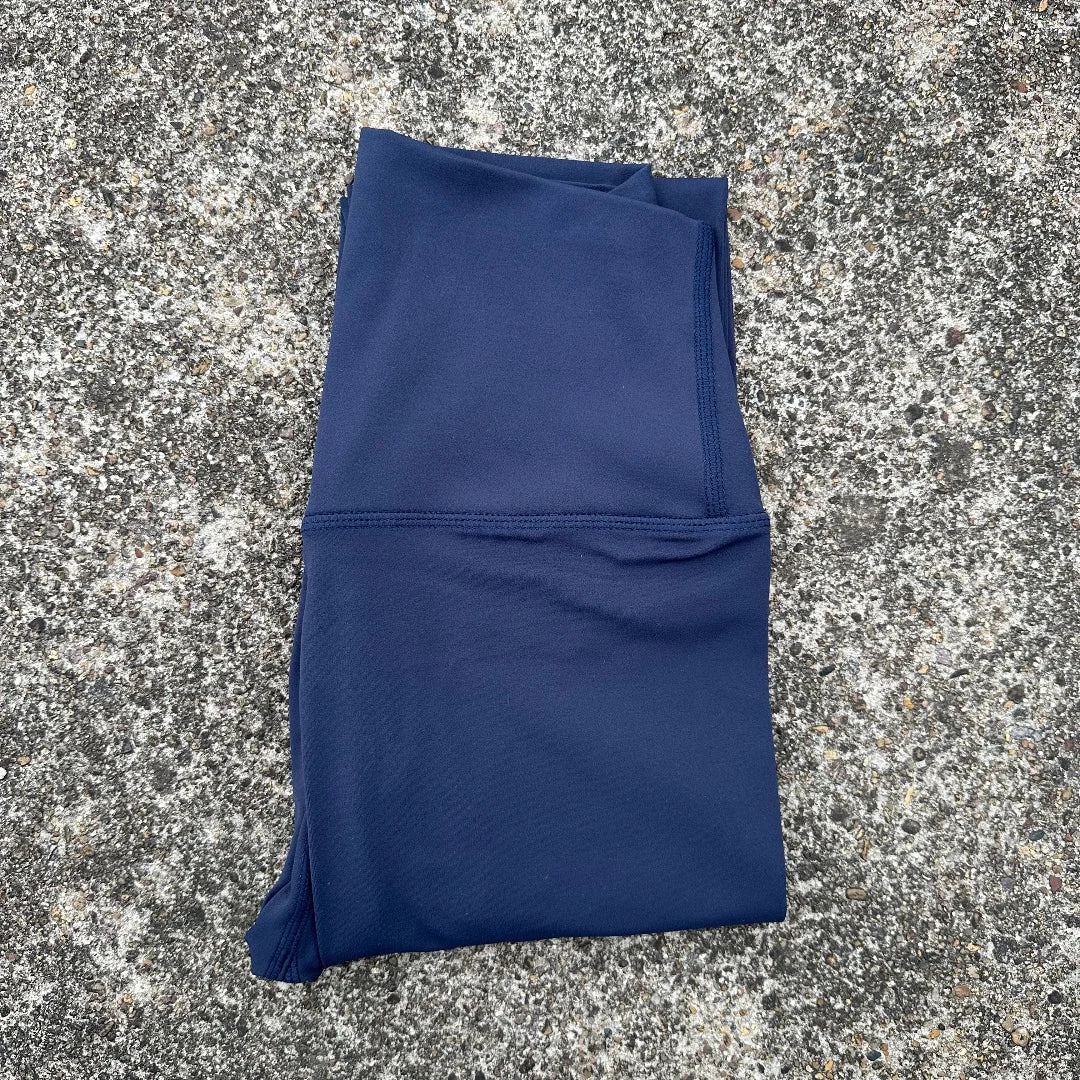 Solid Color Back Pocket High Waisted Yoga Leggings For Women