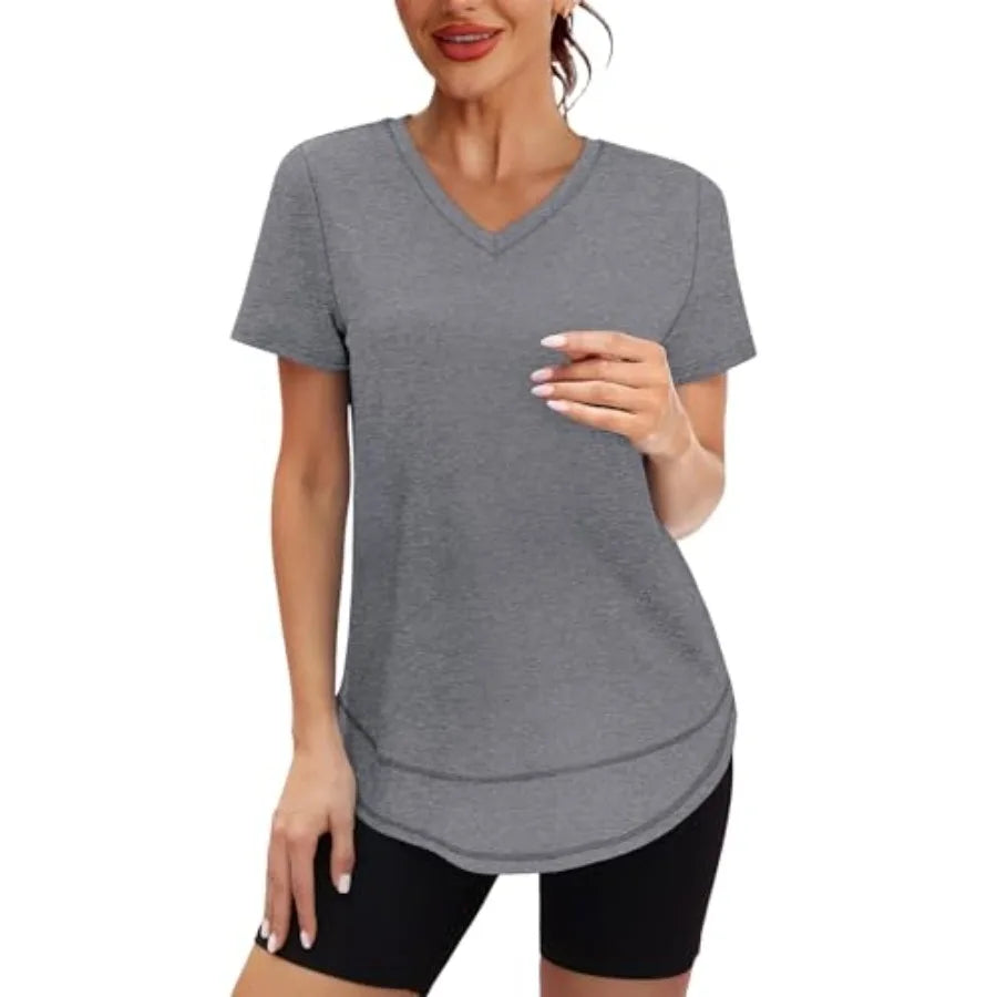 Women's Quick-Dry UPF 50+ Short Sleeve Workout Top