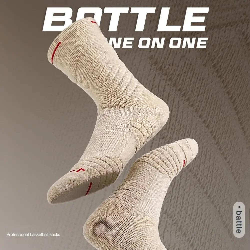 Professional Basketball Socks With Thickened Towel Bottom Non Slip