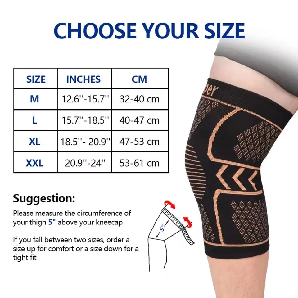 GOBYGO Copper Knee Support Braces for Arthritis and Pain Relief