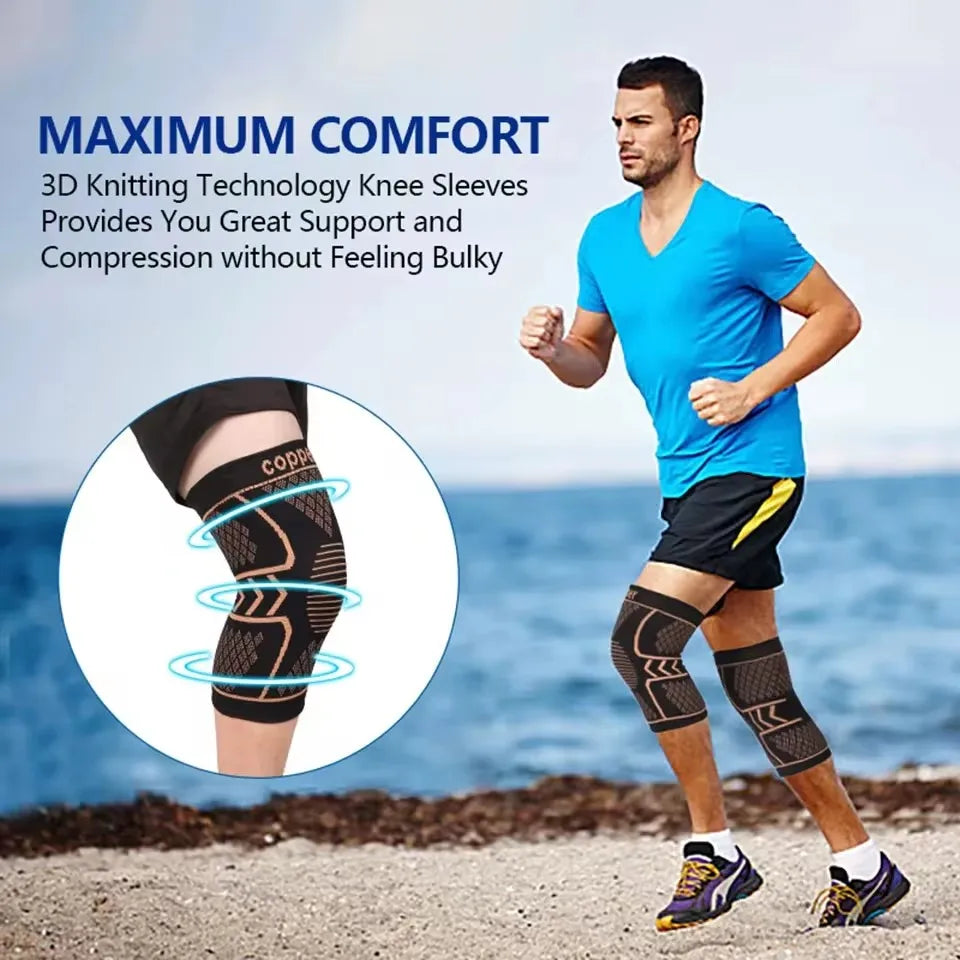 GOBYGO Copper Knee Support Braces for Arthritis and Pain Relief