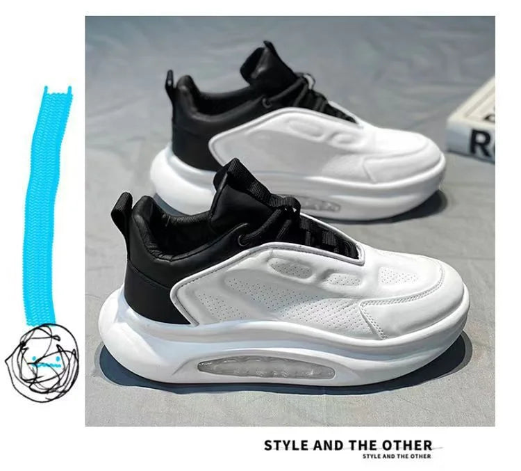 Men's Breathable Height Increasing Casual Shoes With Air Cushion