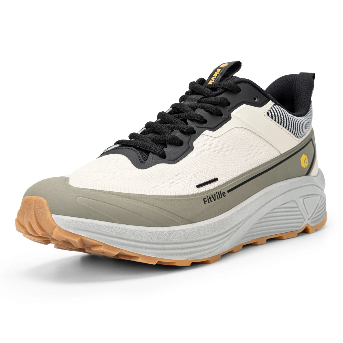 Fitville Men Wide Toe Box Breathable Lightweight Running Shoes