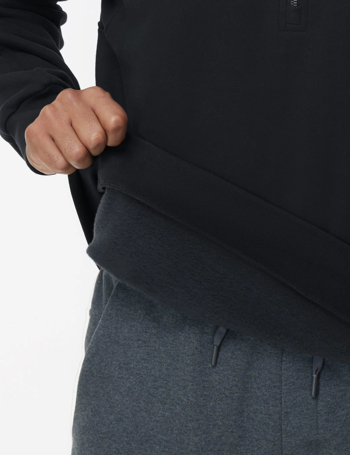 The Gym People Men Midweight Half Zip Fleece Sweatshirt