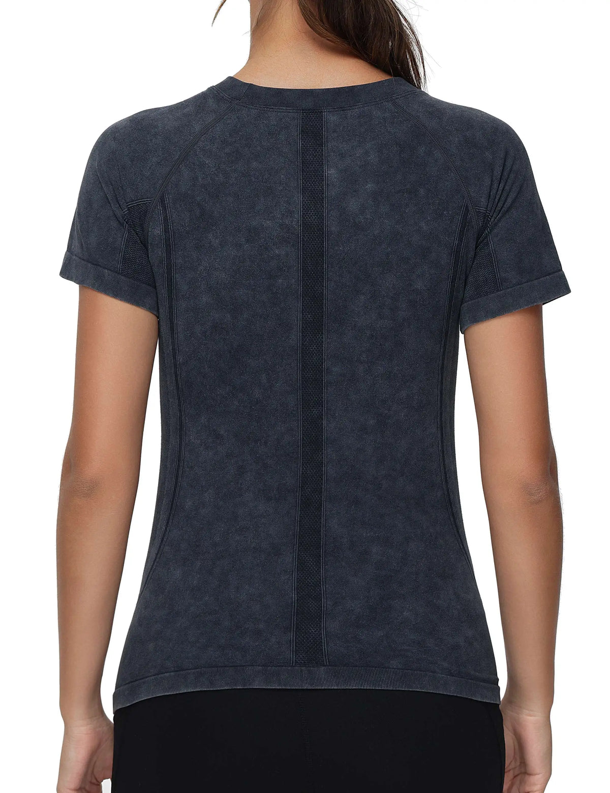 The Gym People Women Seamless Short Sleeve Workout Tee