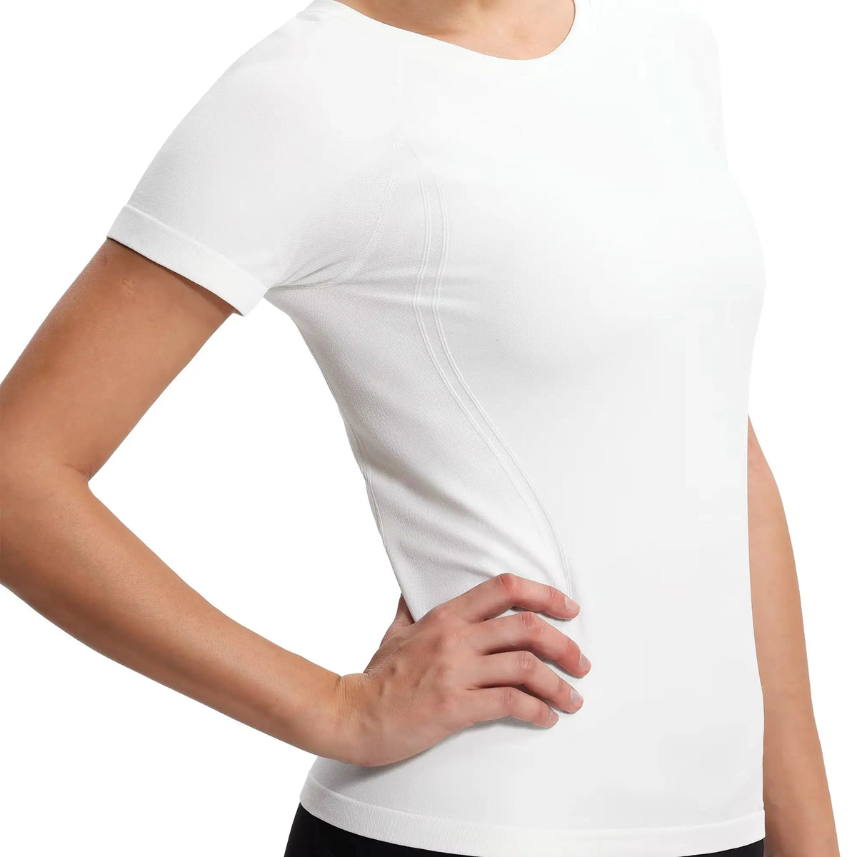 The Gym People Women Seamless Short Sleeve Workout Tee