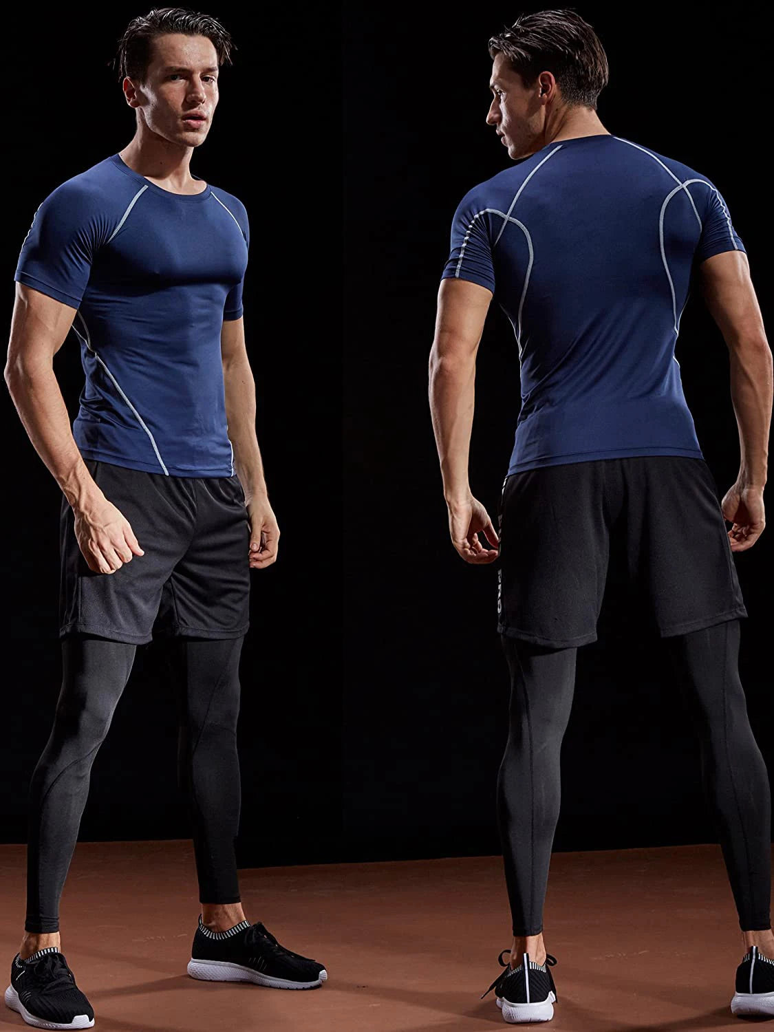 Compression T Shirt Quick Dry Sports Top For Workout