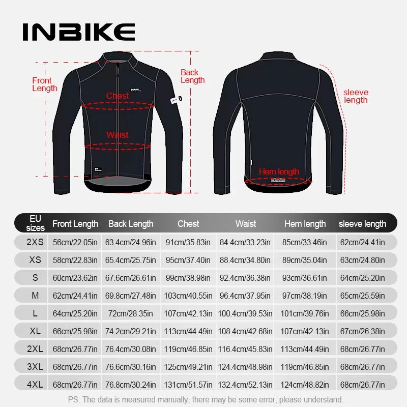INBIKE Men's Thermal Windproof Cycling Jacket With Breathable Soft Shell