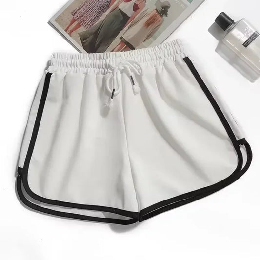 Striped Women's Korean Fashion Sports Shorts Casual Loose Fit