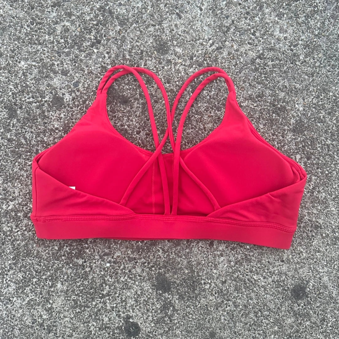 Women Cross Sports Bra With Chest Pad For Gym Yoga And Training