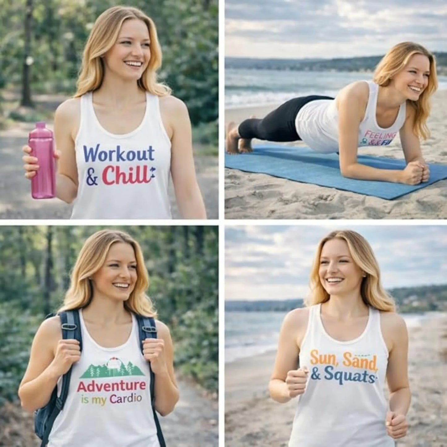 Custom Text Racerback Tank Top for Women Personalize Your Own